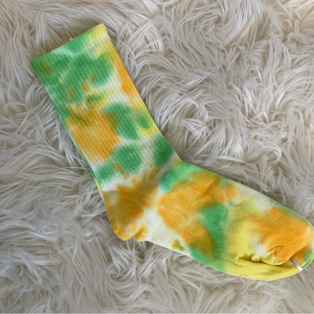 116- Tie Dye Crew Cut Cotton Socks